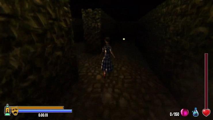 a young female-presenting person makes her way through a maze