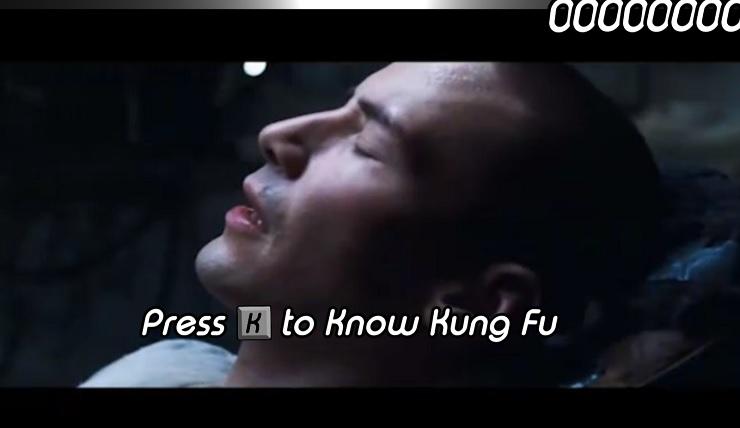 you call the shots - a man leans back in a seat. A button prompt offers to let you know kung fu