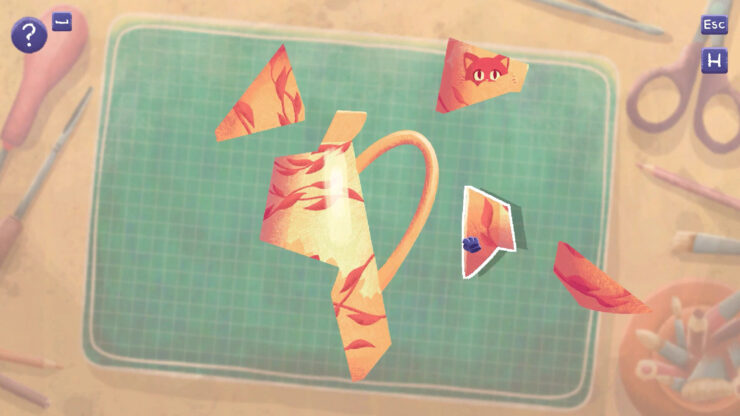 Magic Cats Pots - A broken coffee mug being put back together.