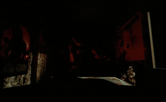 paperents - Some unsettling faces are surging from the wall toward your bed.