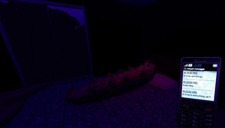 petsitting - a worm-like creature is lying on a bed but having trouble sleeping.
